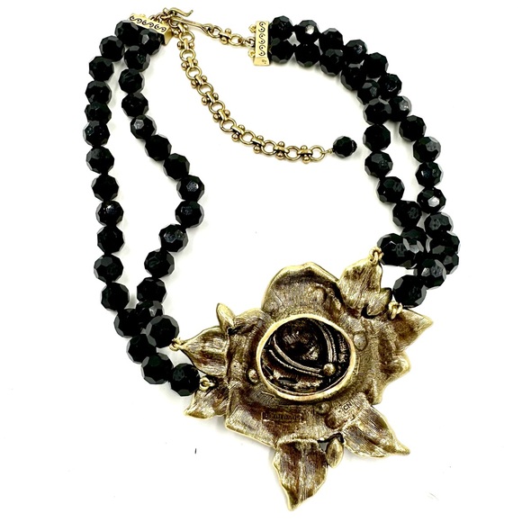 Heidi Daus Necklace Enchanted Beauty Floral Crystal Double Strand NIB - Picture 10 of 11